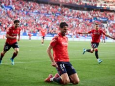 Osasuna mira hacia arriba y deja al Sevilla casi hundido y en zona de descenso