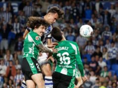 La Real salva un punto ante el Betis tras reaccionar a un 0-2 en Anoeta