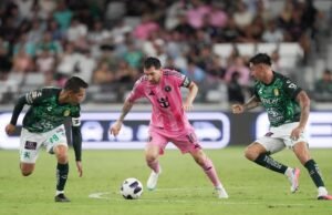 Messi vuelve a jugar con el Inter Miami tras la muerte de su padre