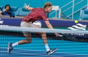 Landaluce choca con el saque de Lehecka en los cuartos de Miami