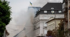 Rusia ataca con un dron la sede de los servicios secretos ucranios en Kiev