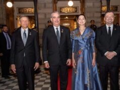 Abinader participa en cena oficial ofrecida por Rodrigo Chaves