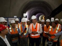 Abinader supervisa construcción de túnel pluvial en la avenida Luperón