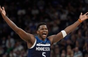 Anthony Edwards fuera varias semanas: Minnesota pierde su estrella