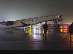 Avión de Air Canada y camión de bomberos chocan en aeropuerto LaGuadia