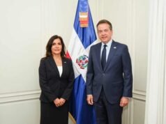 Canciller Ito Bisonó y la embajadora de Estados Unidos se reúnen