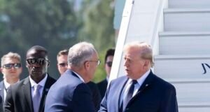 Donald Trump llega a Ginebra para la cumbre G7