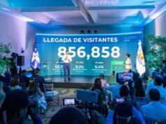 Los turistas que recibió el país entre enero y agosto de 2026