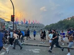 PSG: al menos 79 detenciones y policía herido por festejos