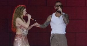 Shakira y Maluma brillan en concierto despedida en Madrid