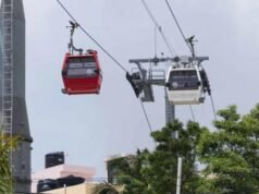 Restablecen servicio de la Línea 1 del Teleférico de Santo Domingo
