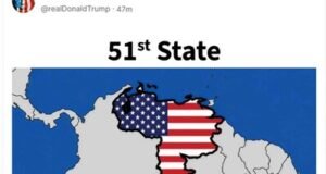 Trump llama Estado 51 a Venezuela en redes sociales